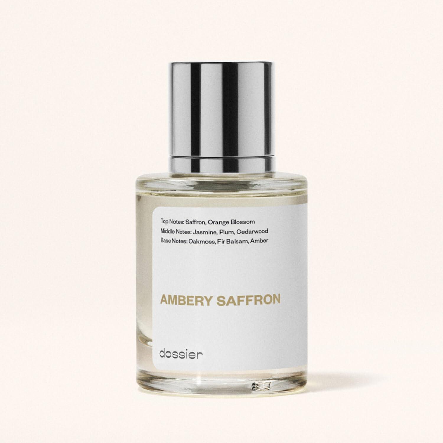 imageDossier Ambery Saffron 17 Fl Oz 50ml Eau de Parfum Inspired by Baccarat Rouge 540 Vegan Unisex Perfume SprayAmbery Saffron