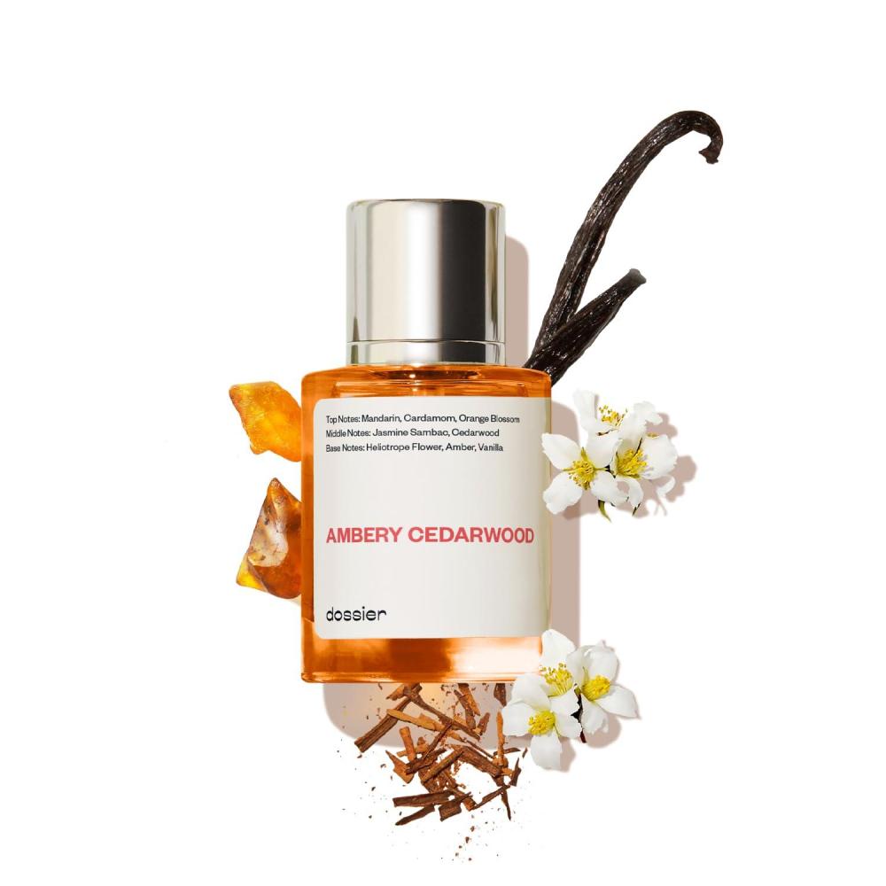 imageDossier  Ambery Cedarwood  Eau de Parfum  Perfume Luxury  Pure Infused  ParabenFree  Vegan  For Women  Fragrance 17 oz Spray 50ml