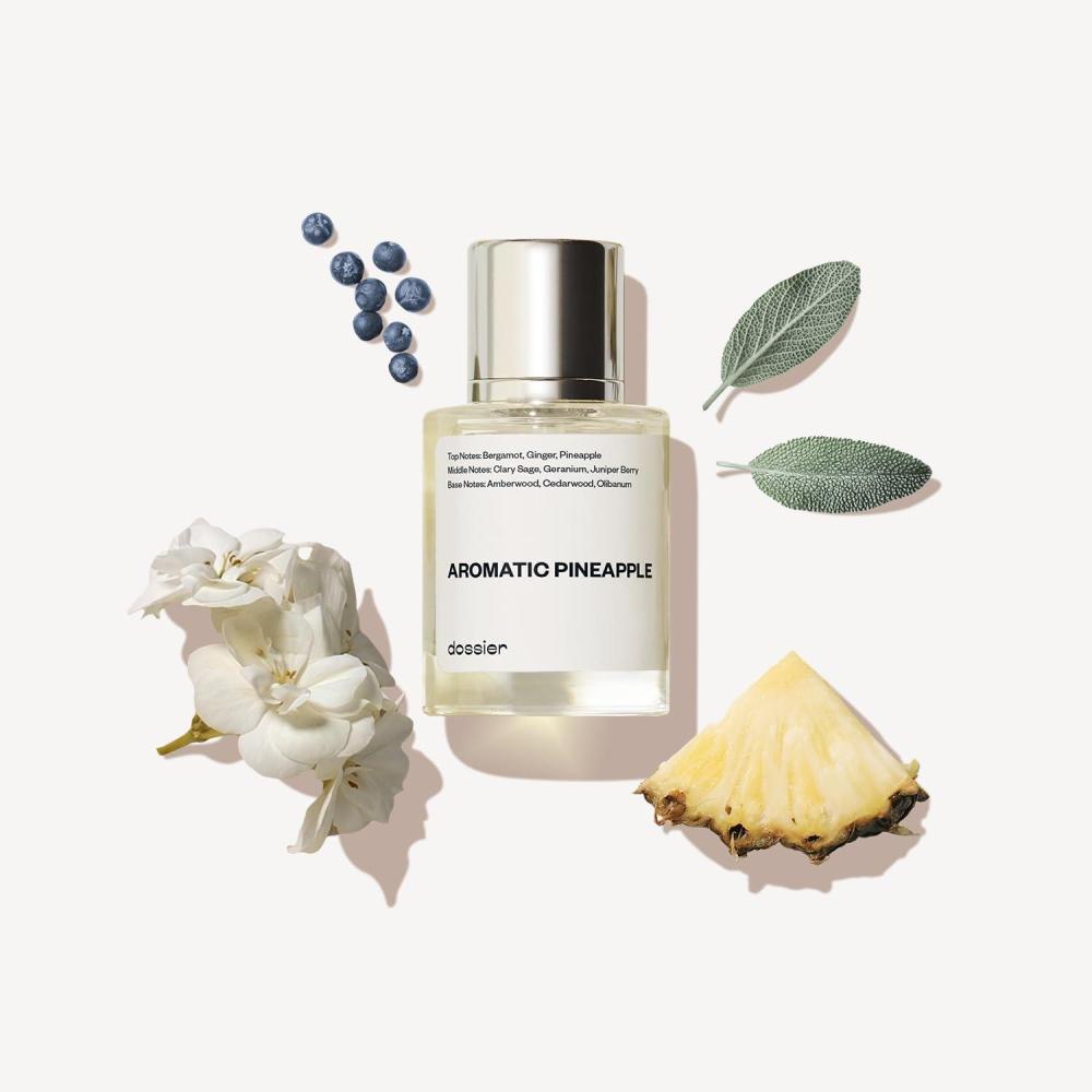 imageDossier  Aromatic Pineapple  Eau de Parfum  Inspired by YLs  Perfume Luxury  Pure Infused  ParabenFree  Vegan  For Men  Fragrance 17 oz Spray 50ml