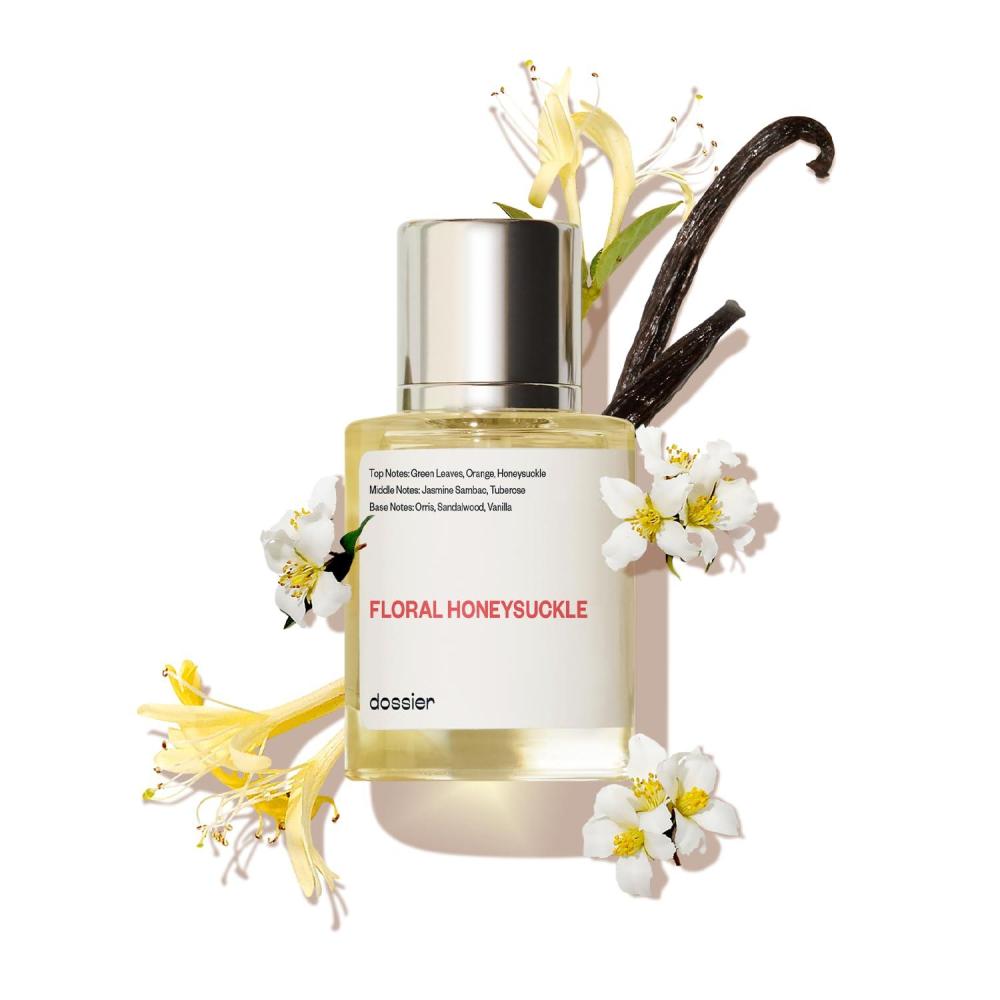 imageDossier  Floral Honeysuckle  Eau de Parfum  Inspired by GBloom  Perfume Luxury  Pure Infused  ParabenFree  Vegan  For Women  Fragrance 17 oz Spray 50ml