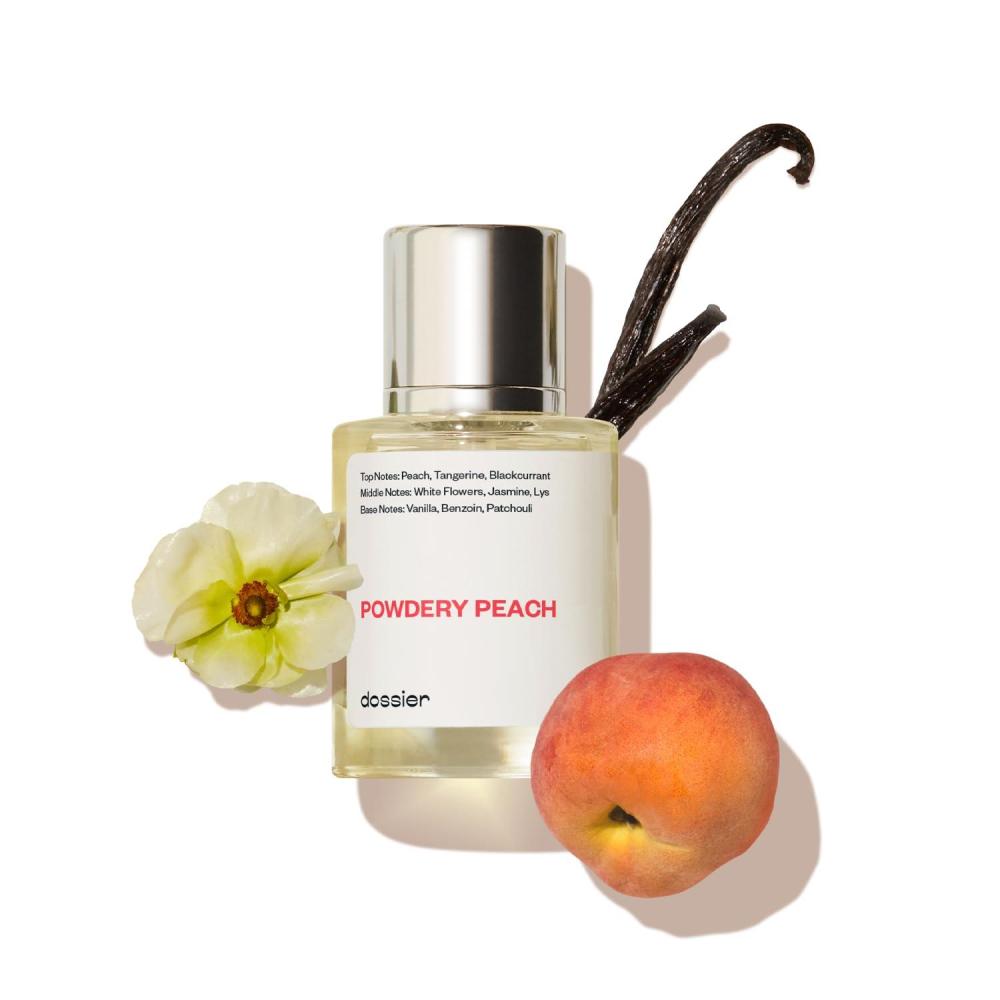 imageDossier  Powdery Peach  Eau de Parfum  Inspired by JChoo I Want Choo  Perfume Luxury  Pure Infused  ParabenFree  Vegan  For Women  Fragrance 17 Fl oz Spray 50ml