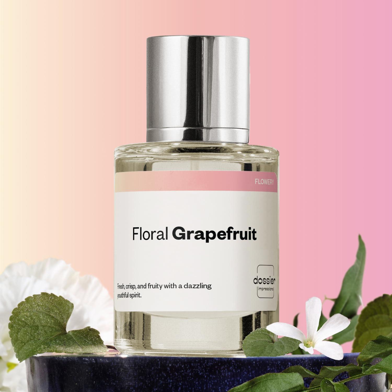 imageDossier Floral Grapefruit Eau de Parfum Inspired by Chance Eau Tendre Longlasting Fragrance Vegan Paraben Free Feminine 50ml 17oz